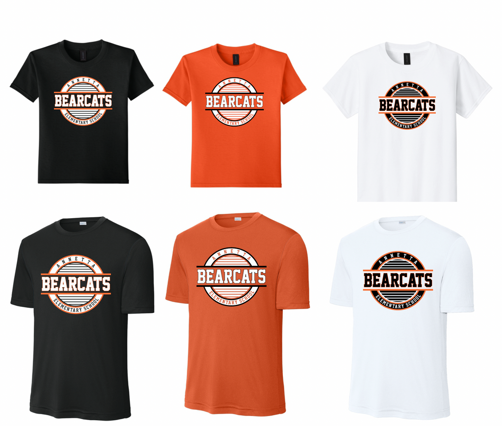 Annetta Bearcat Circle Logo Short Sleeve Tee