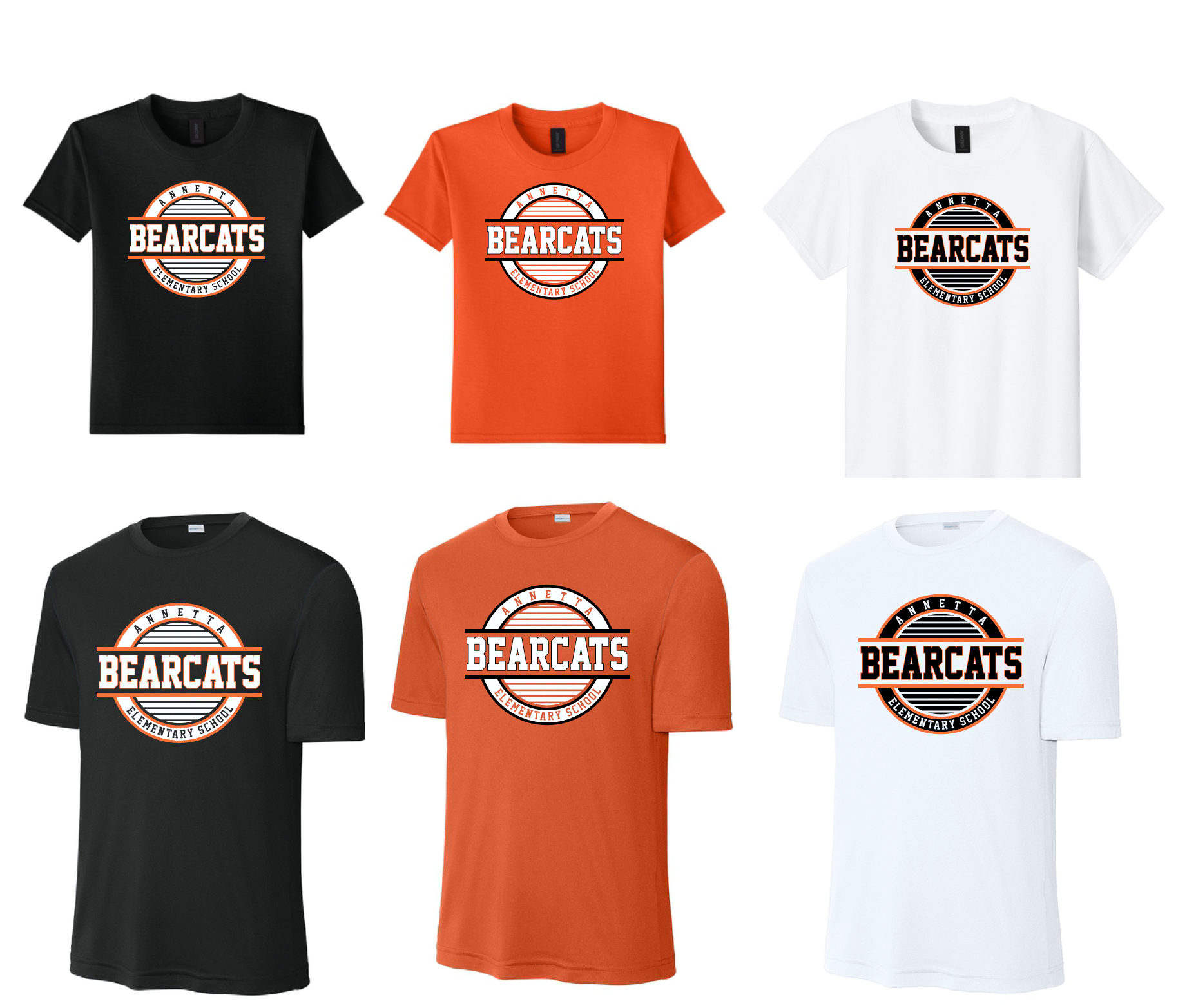 Annetta Bearcat Circle Logo Short Sleeve Tee