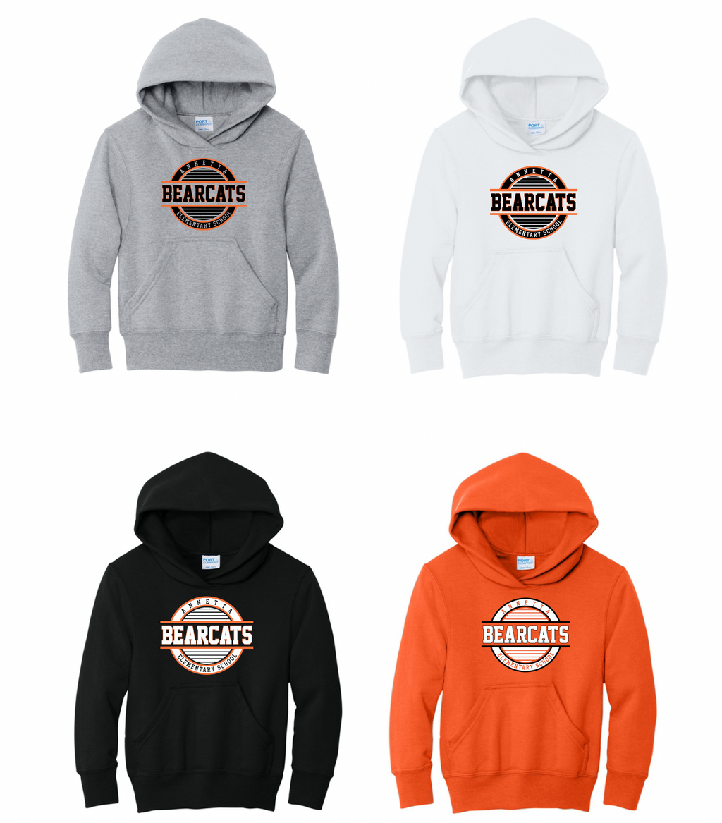 Annetta Bearcat Circle Logo Cotton Hoodie