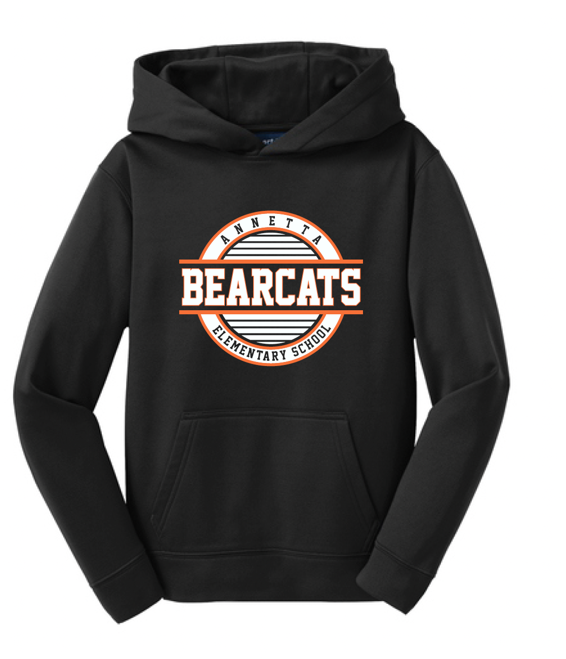 Annetta Bearcat Circle Logo Moisture Management Hoodie