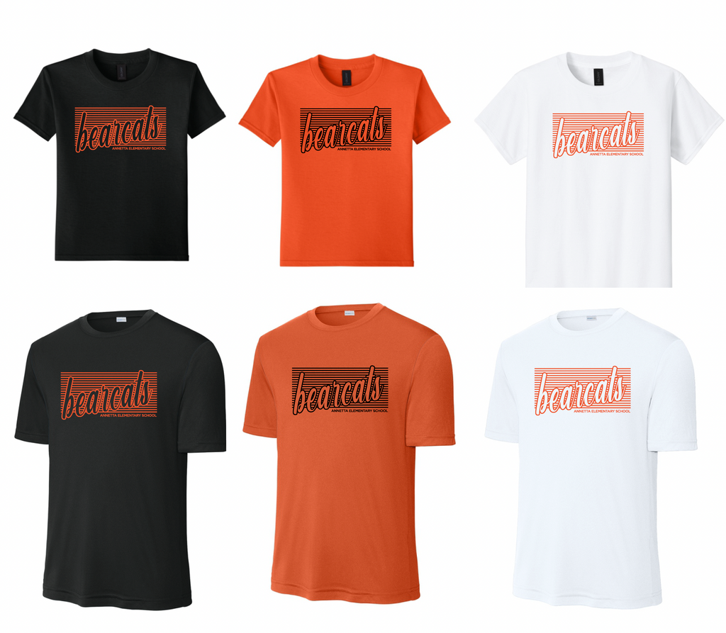 Annetta Bearcat Line Logo Short Sleeve Tee