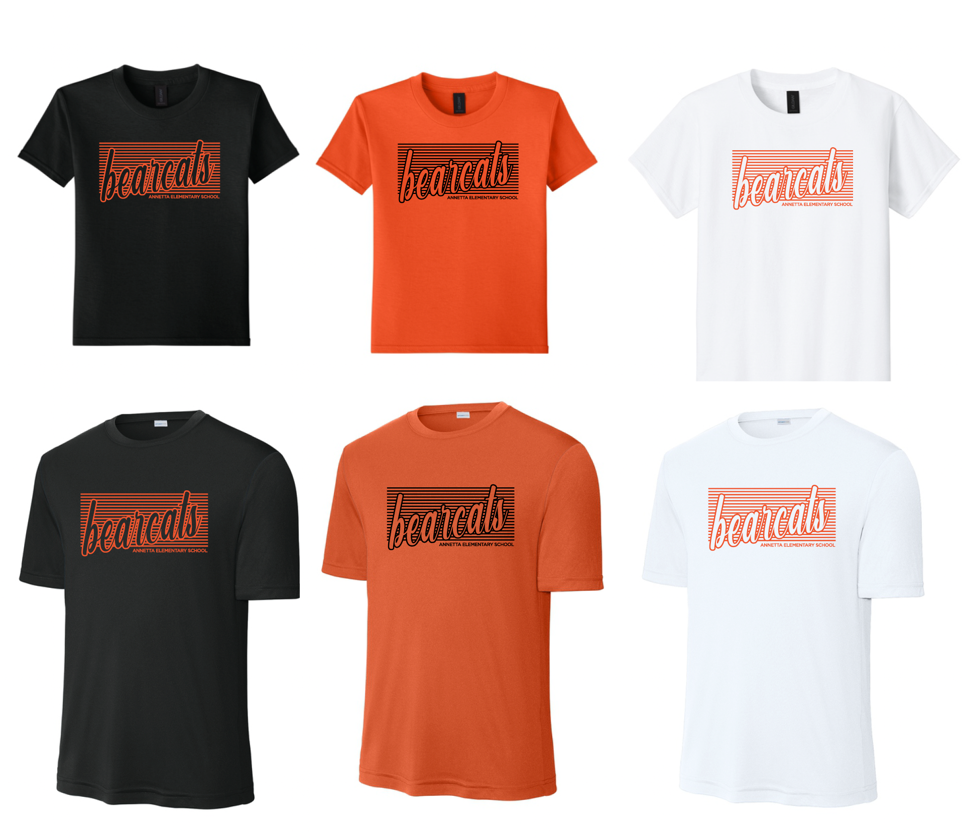 Annetta Bearcat Line Logo Short Sleeve Tee