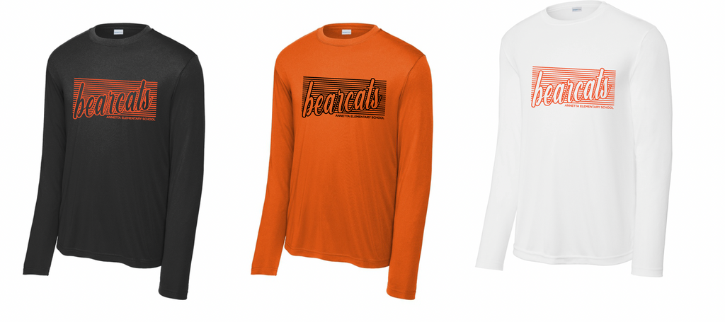 Annetta Bearcat Line Logo Long Sleeve Tee