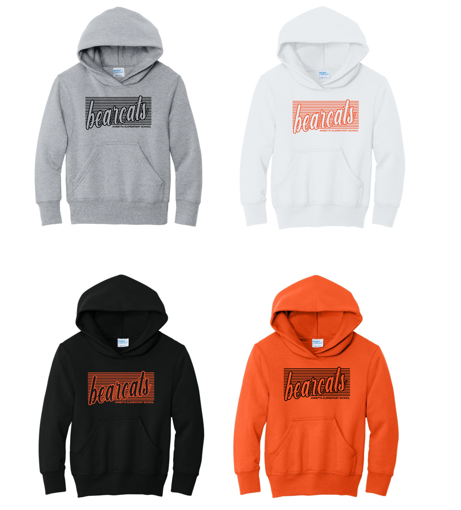 Annetta Bearcat Line Logo Cotton Hoodie