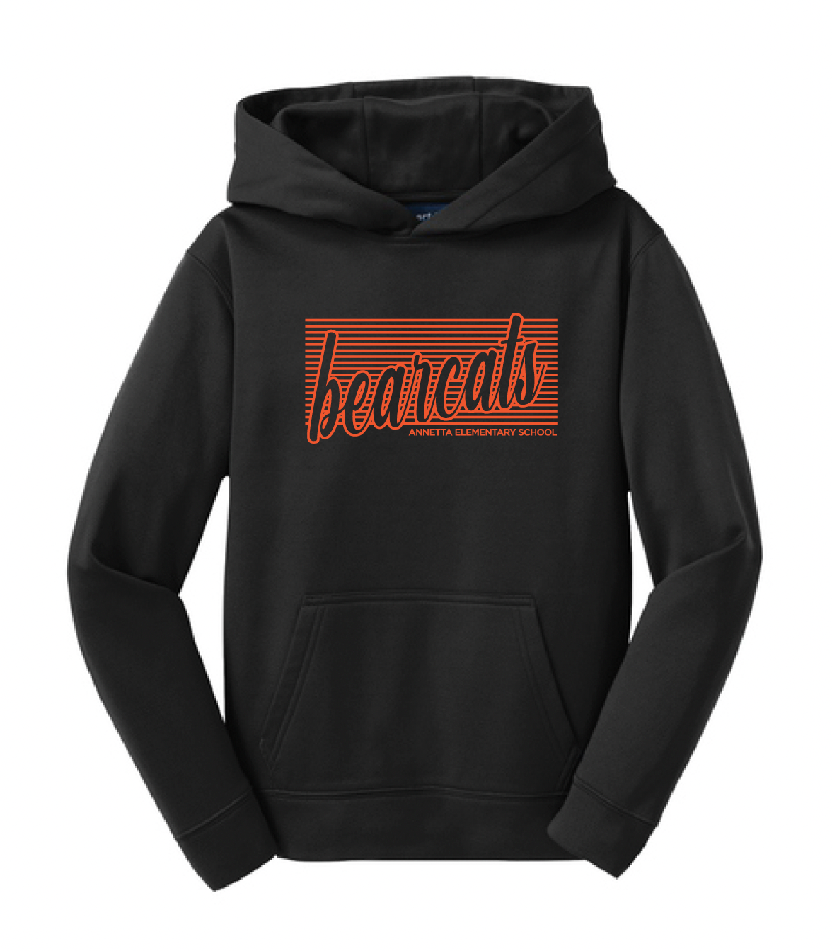 Annetta Bearcat Line Logo Moisture Management Hoodie