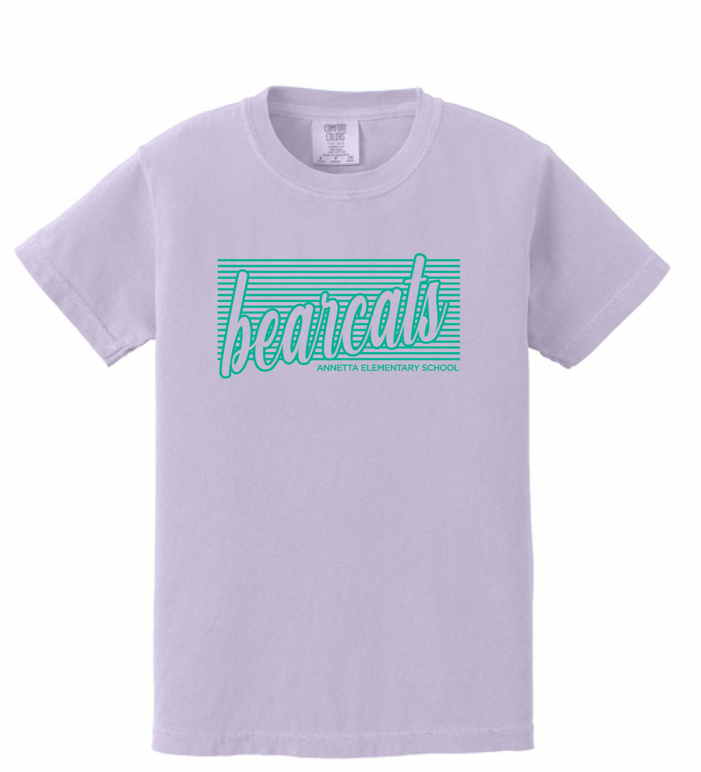 Annetta Bearcat Line Logo Comfort Color Tee