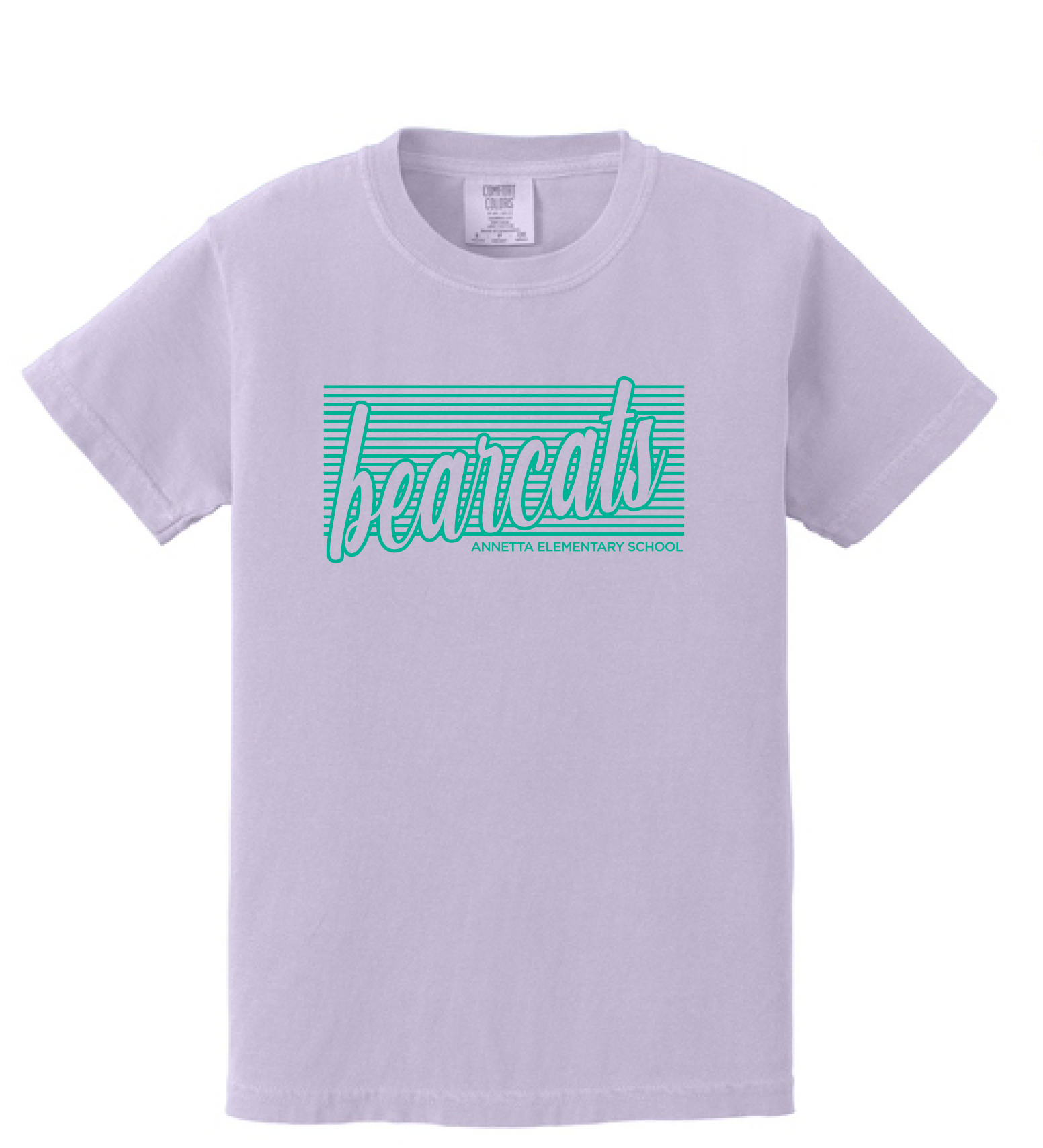 Annetta Bearcat Line Logo Comfort Color Tee