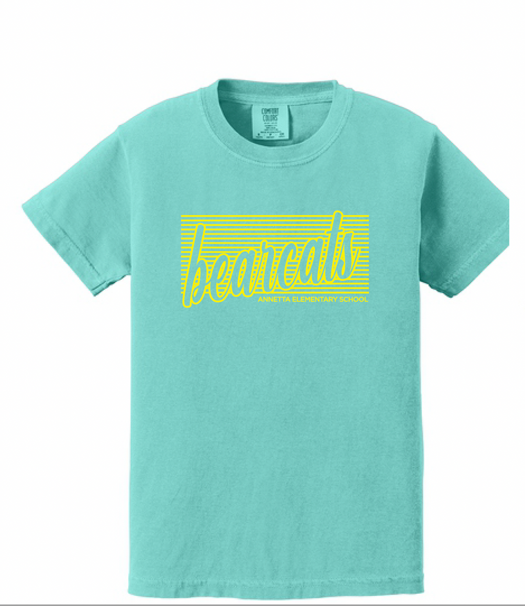 Annetta Bearcat Line Logo Comfort Color Tee