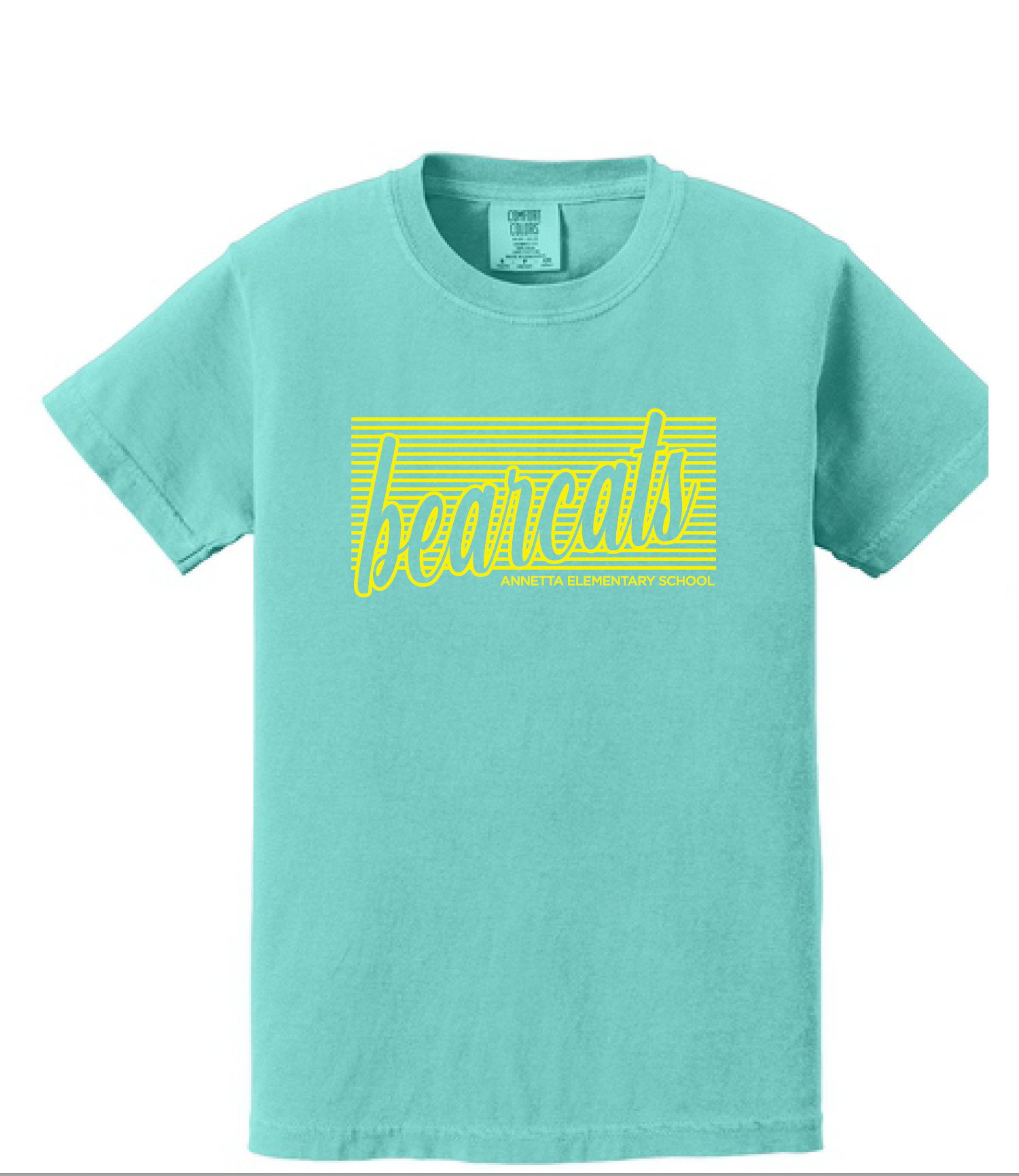 Annetta Bearcat Line Logo Comfort Color Tee