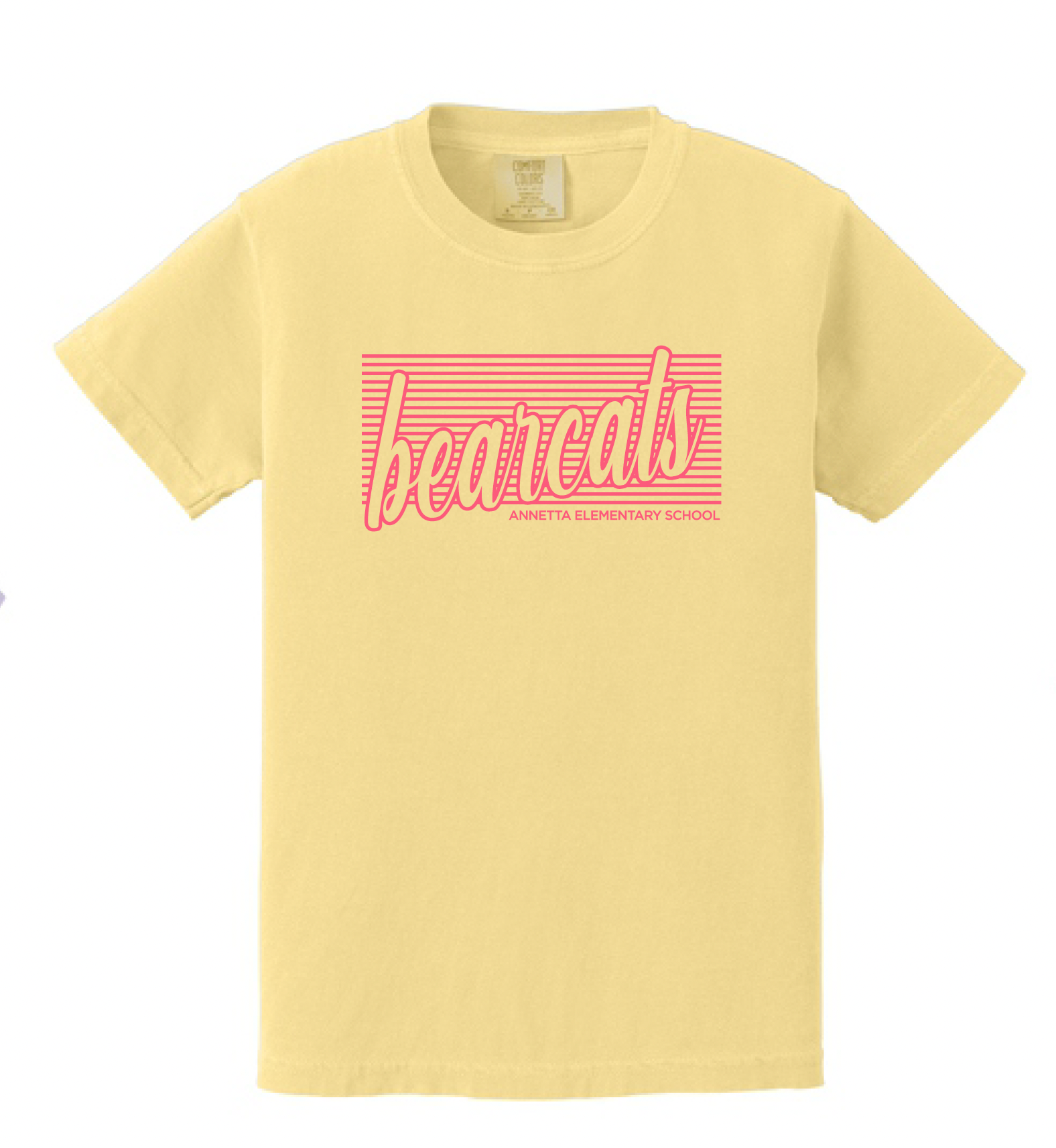 Annetta Bearcat Line Logo Comfort Color Tee