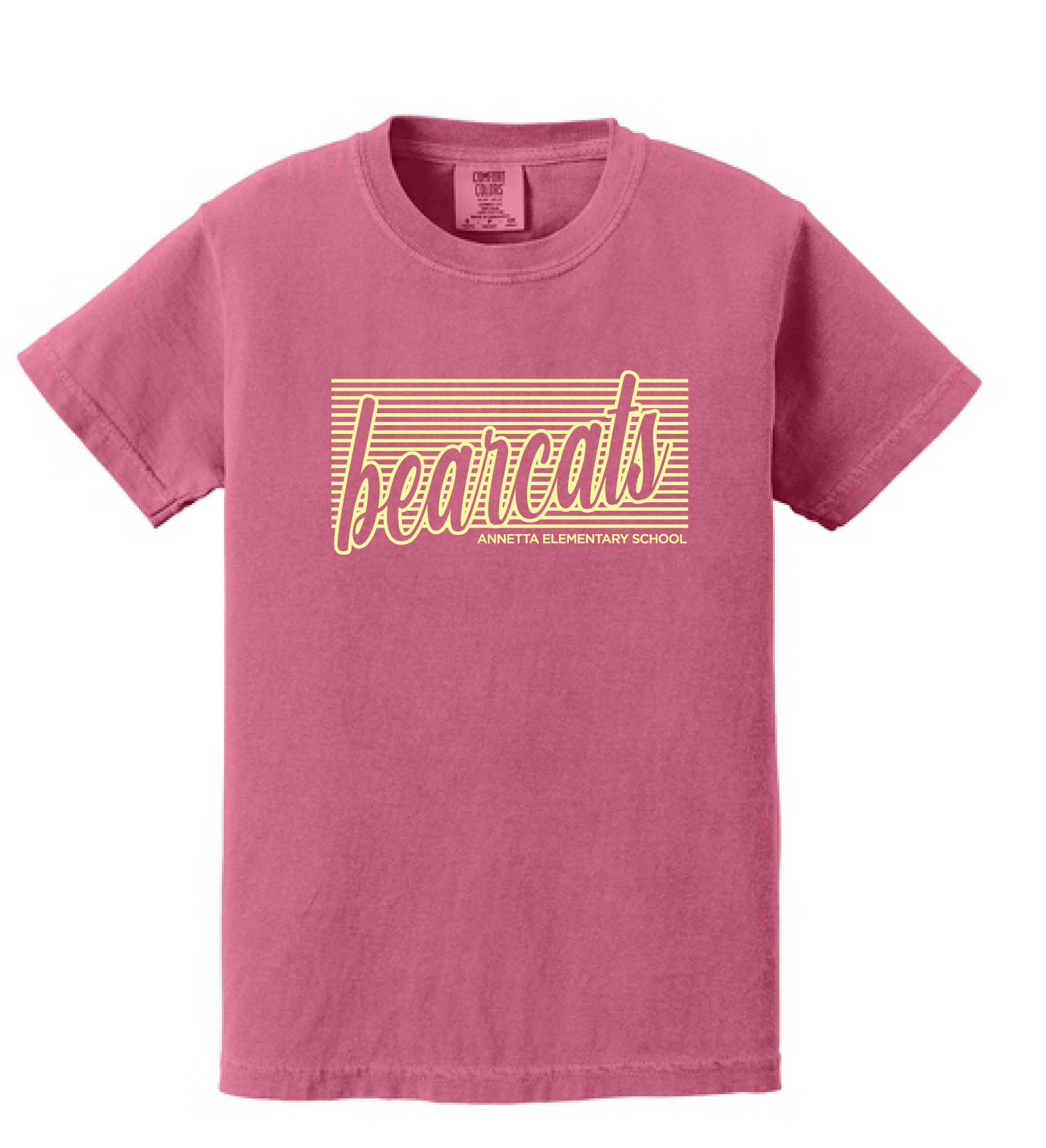 Annetta Bearcat Line Logo Comfort Color Tee