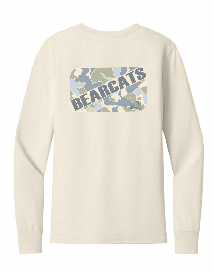 Annetta Bearcat Camo Tee - Youth Bella Canvas Cotton