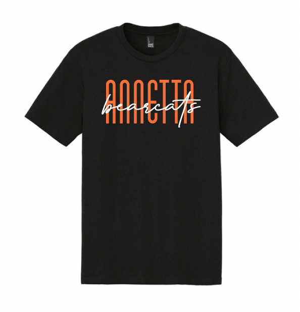 Annetta Bearcat Cursive Logo Comfort Color Tee