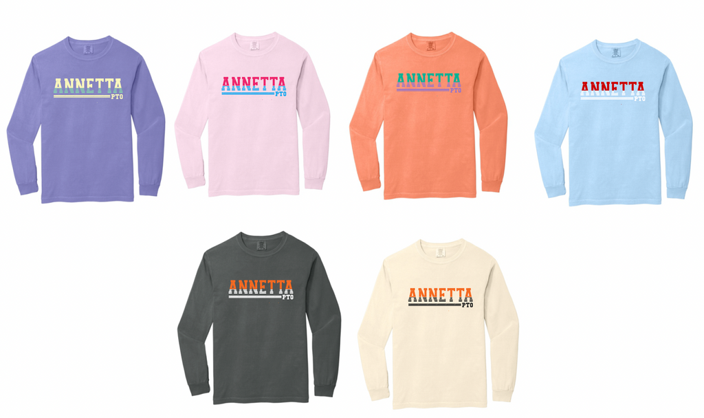 Annetta PTO Long Sleeve Comfort Color Tee