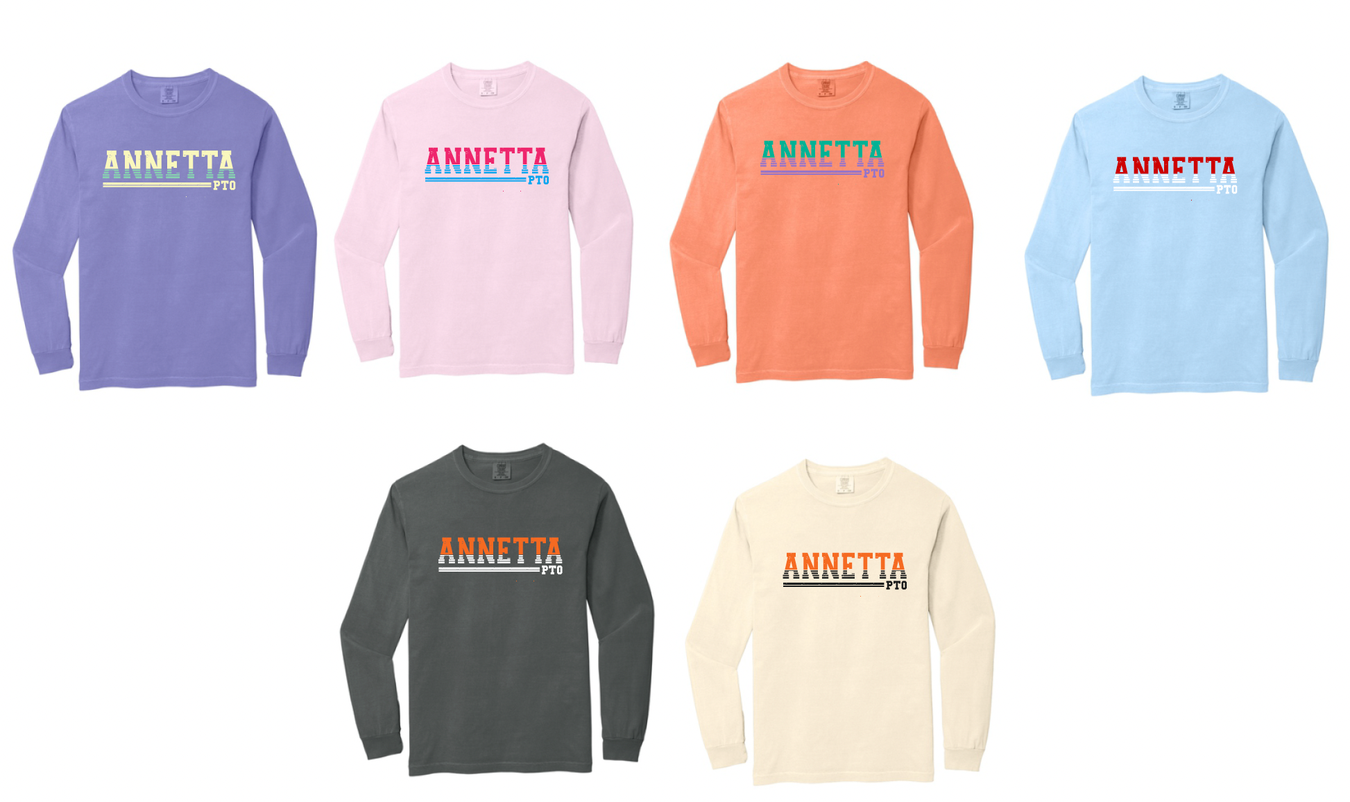 Annetta PTO Long Sleeve Comfort Color Tee