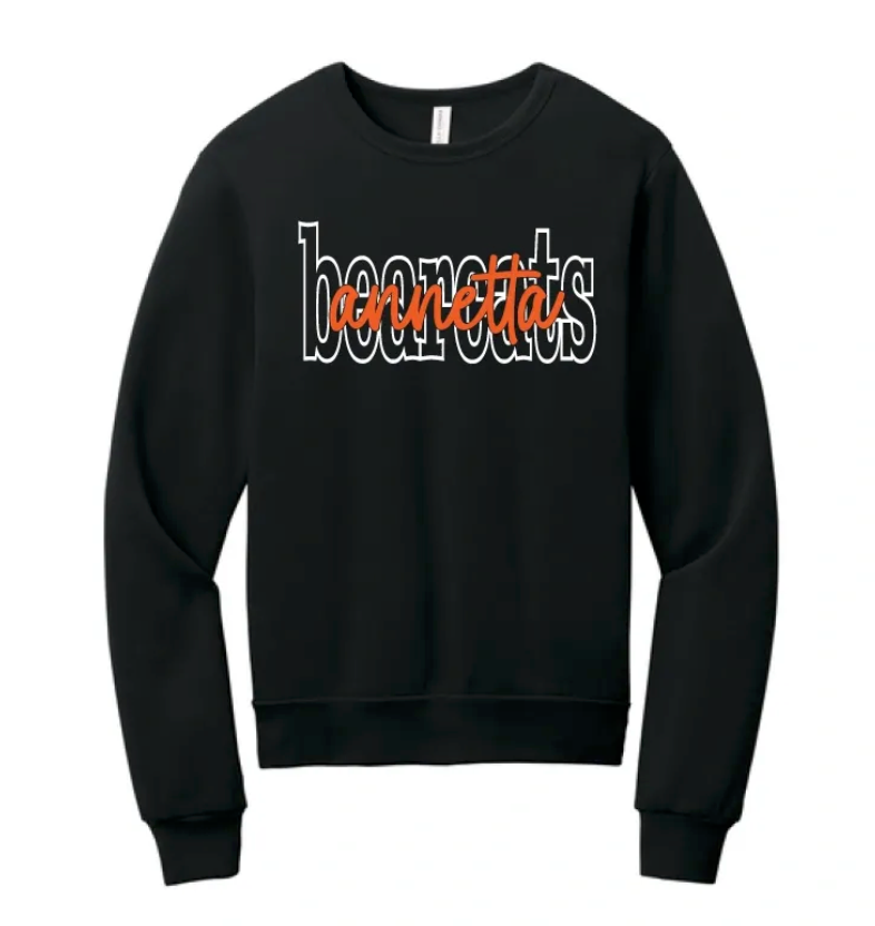 Annetta or Aledo Puff Bella Canvas Crewneck Sweatshirts