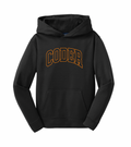 Coder Block Logo Moisture Management Hoodie - optional logo (Coder/Bearcat)