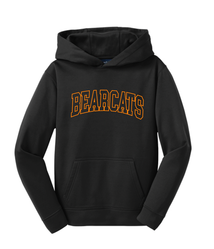 Coder Block Logo Moisture Management Hoodie - optional logo (Coder/Bearcat)