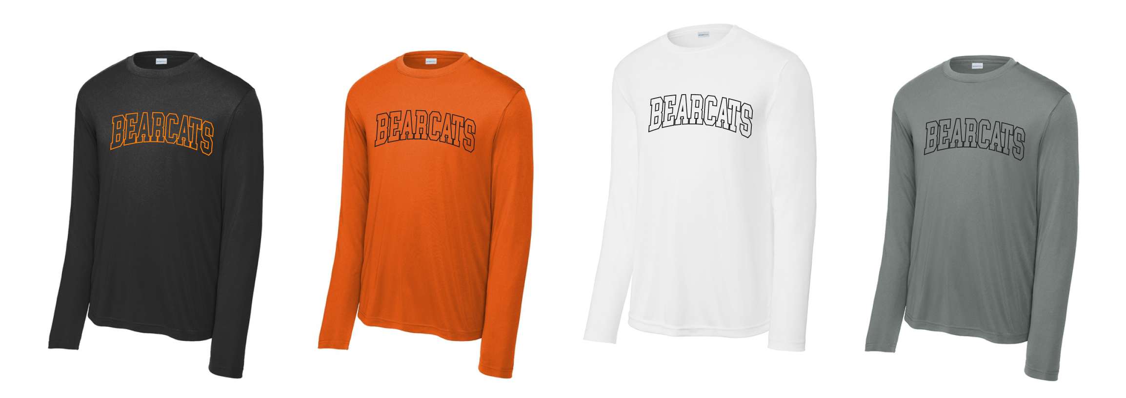 Coder Block Logo Moisture Management Long Sleeve Tee - optional logo (Coder/Bearcat)