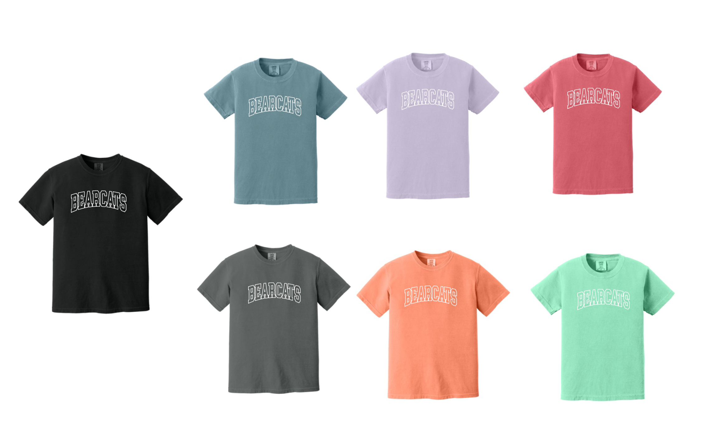 Coder Block Logo Short Sleeve Comfort Color Tee - optional logo (Coder/Bearcat)