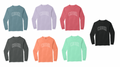 Coder Block Logo Long Sleeve Comfort Color Tee - optional Logo (Coder/Bearcat)