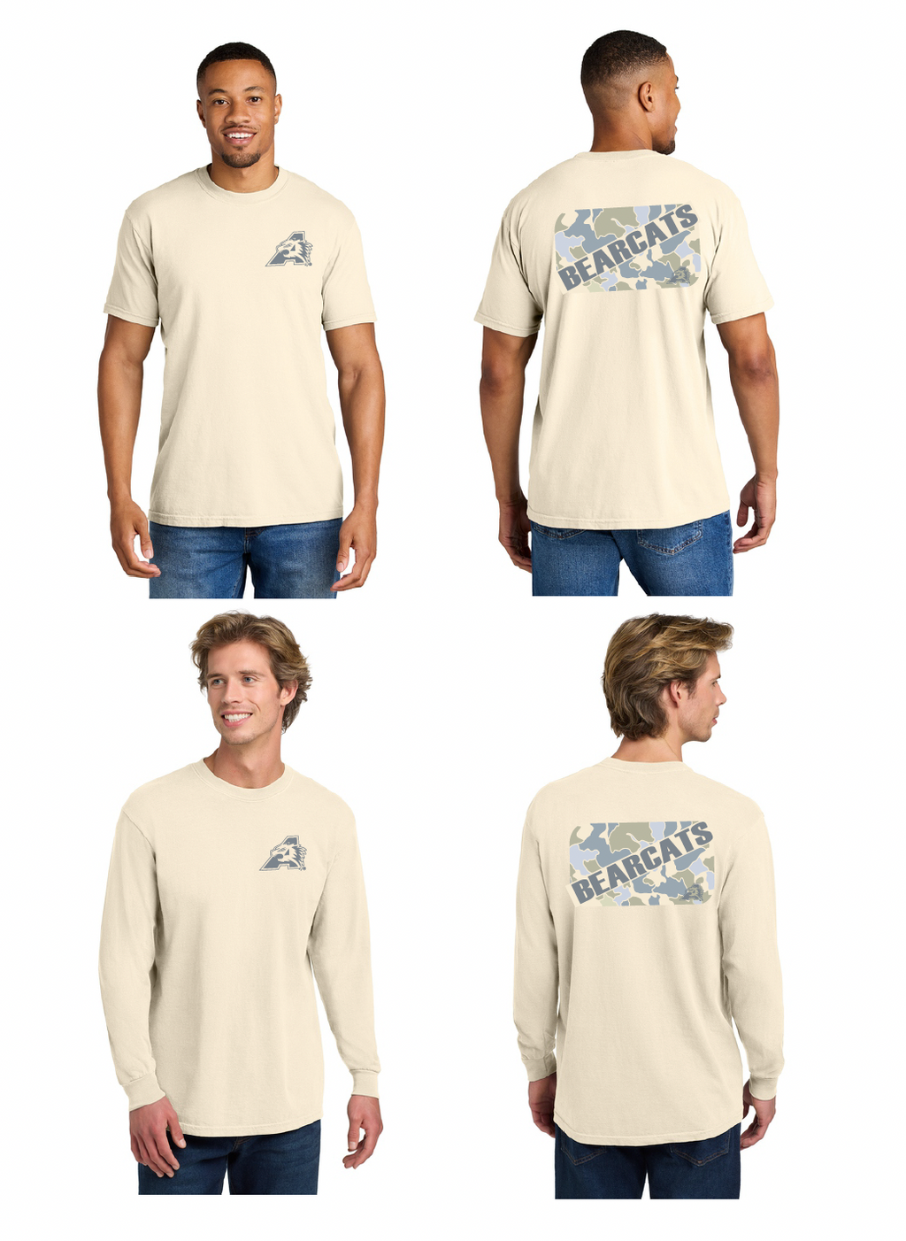 Annetta Bearcat Camo - Adult Comfort Colors Tee