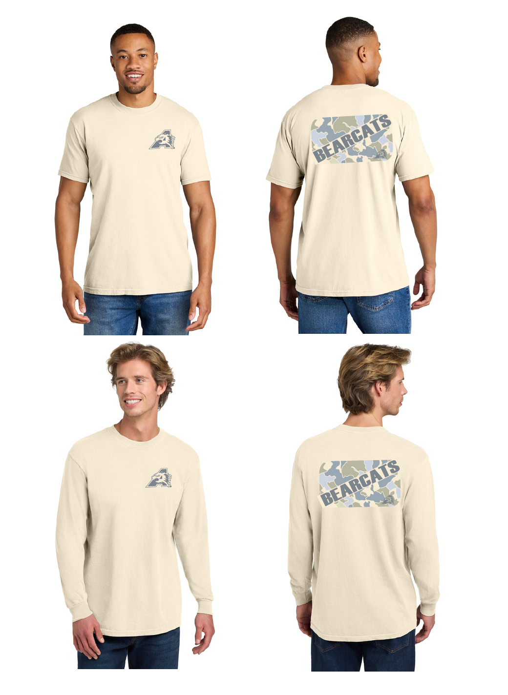 Annetta Bearcat Camo - Adult Comfort Colors Tee