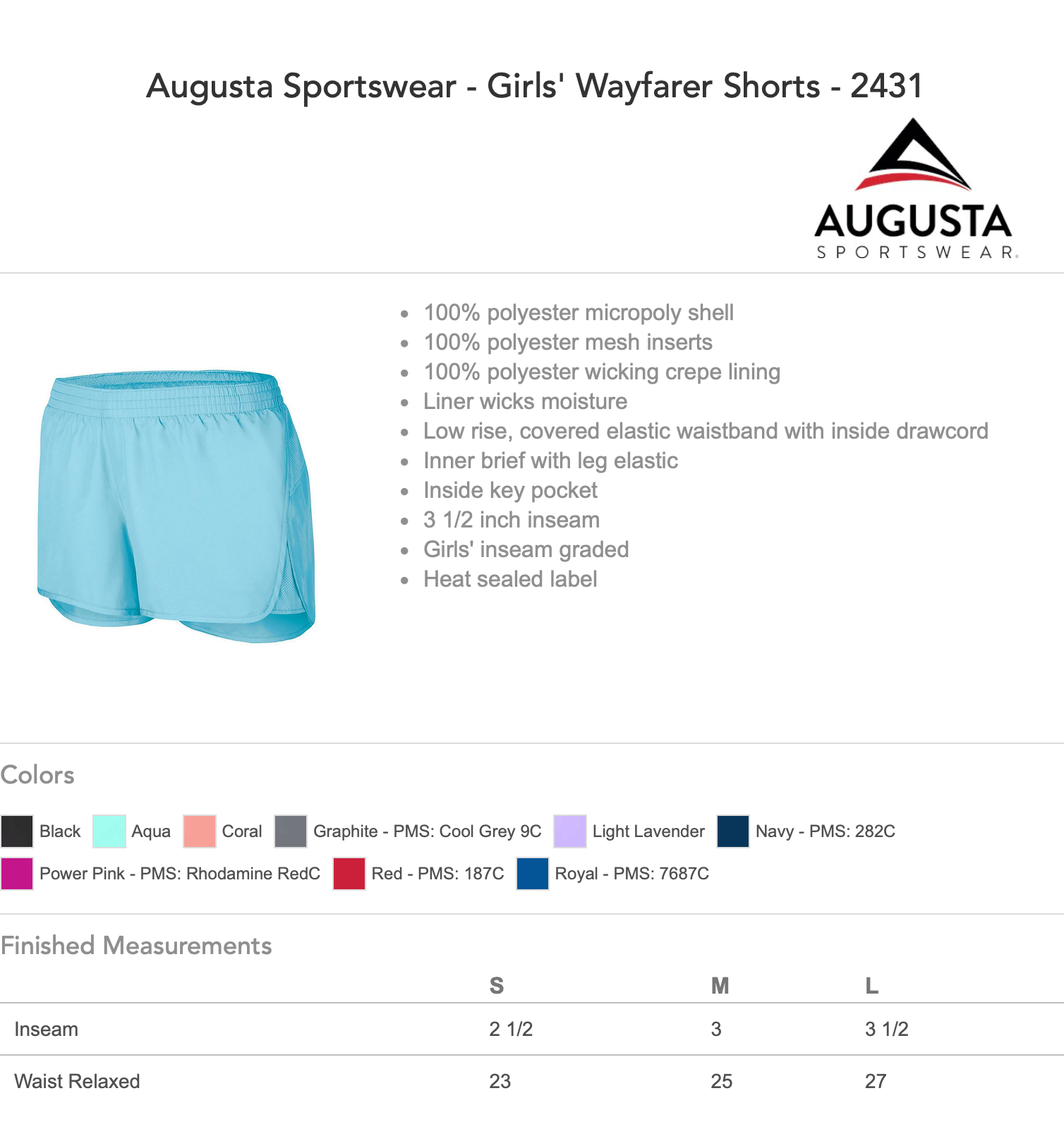 Coder Girls/Ladies Wayfarer Shorts w/Embroidered Paw Print
