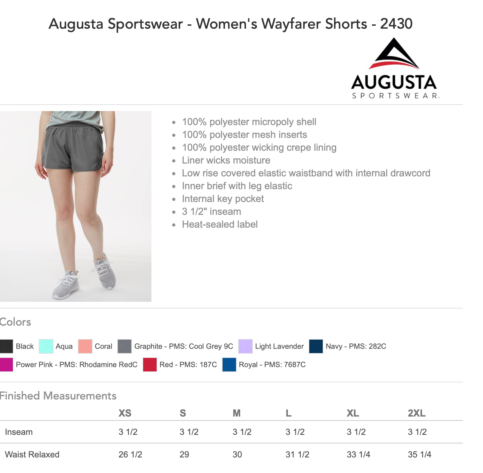 Coder Girls/Ladies Wayfarer Shorts w/Embroidered Paw Print