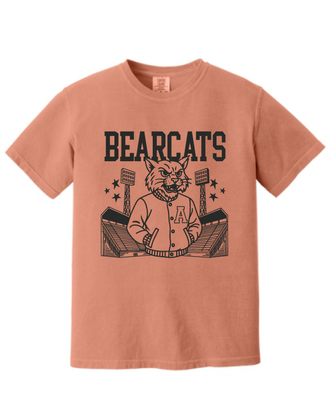 Stuard Bearcat Stadium Logo Comfort Color Tee