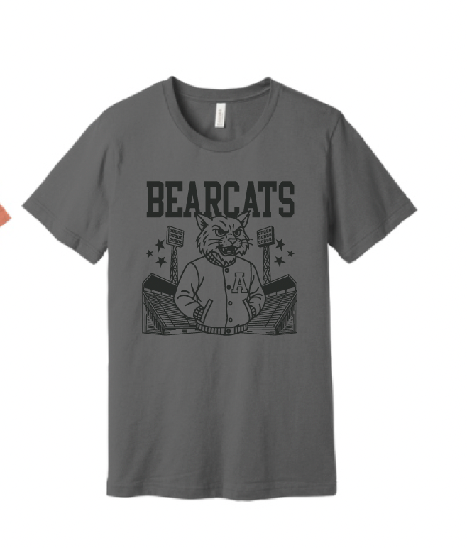 Stuard Bearcat Stadium Logo Bella Canvas Tee