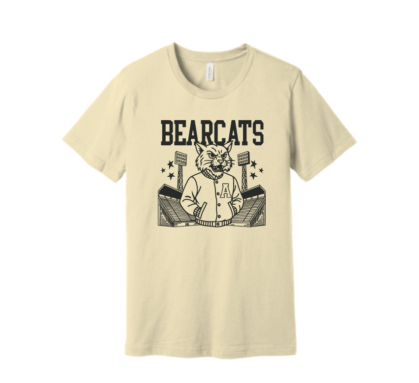 Stuard Bearcat Stadium Logo Bella Canvas Tee