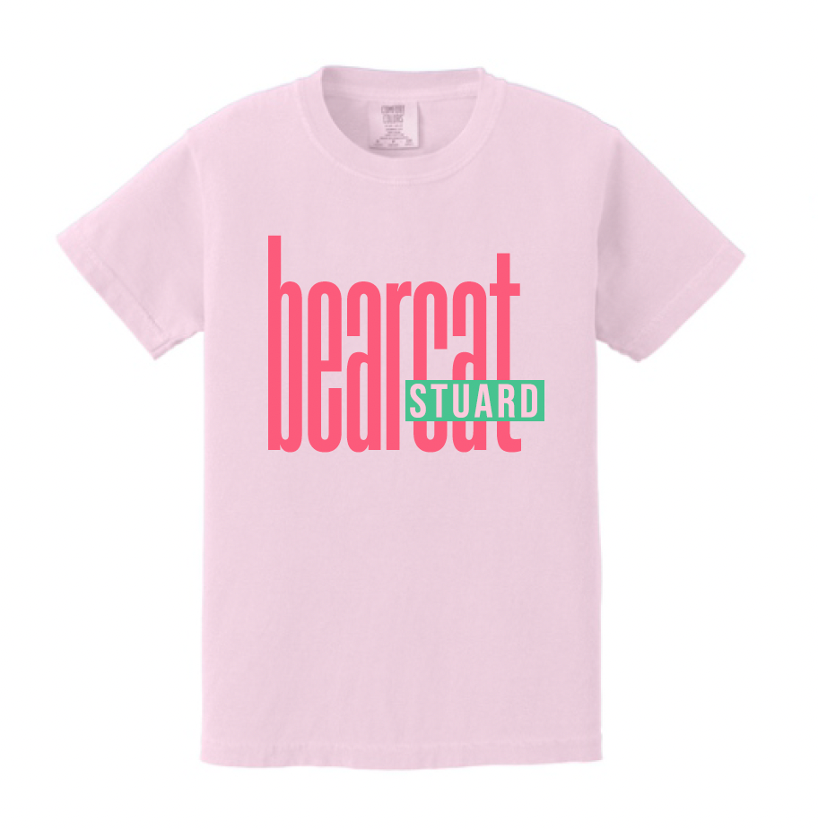 Stuard Lowercase Logo Comfort Color Tee - optional logo (Stuard/Aledo)