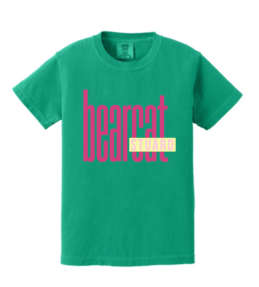 Stuard Lowercase Logo Comfort Color Tee - optional logo (Stuard/Aledo)