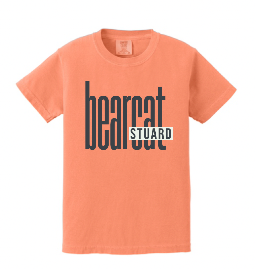 Stuard Lowercase Logo Comfort Color Tee - optional logo (Stuard/Aledo)