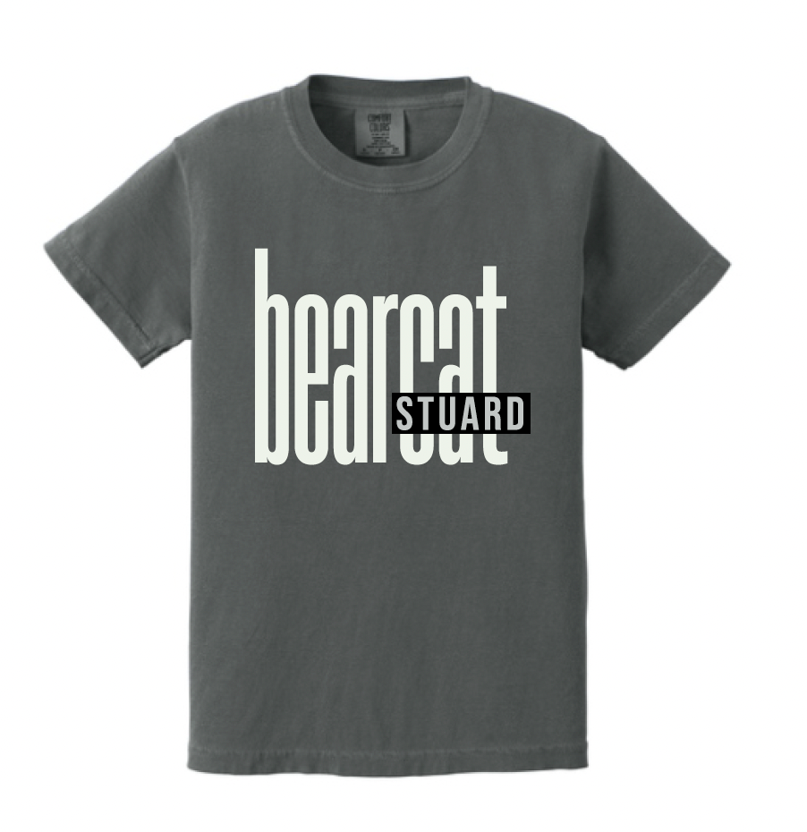 Stuard Lowercase Logo Comfort Color Tee - optional logo (Stuard/Aledo)