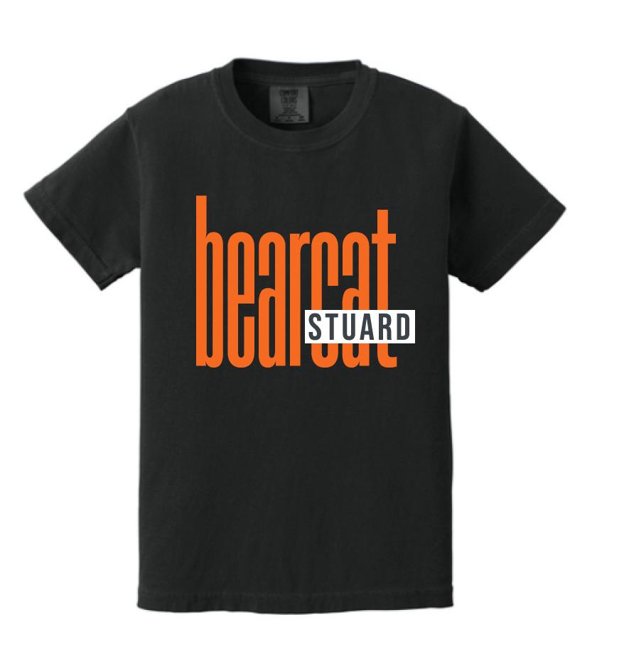 Stuard Lowercase Logo Comfort Color Tee - optional logo (Stuard/Aledo)