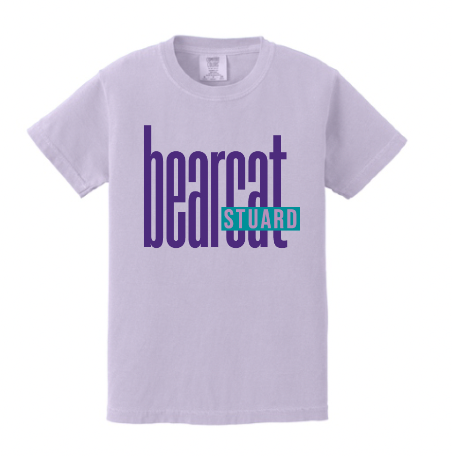 Stuard Lowercase Logo Comfort Color Tee - optional logo (Stuard/Aledo)