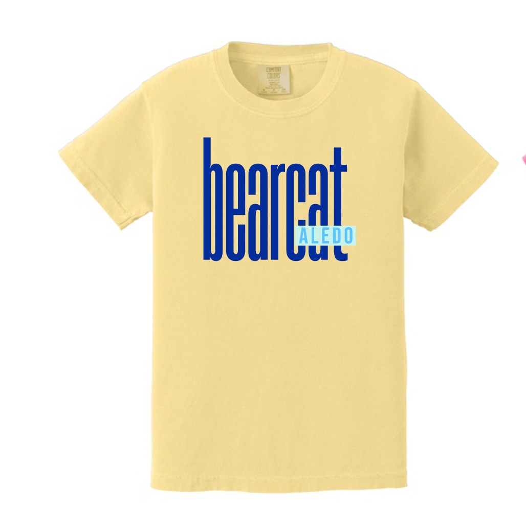 Stuard Lowercase Logo Comfort Color Tee - optional logo (Stuard/Aledo)