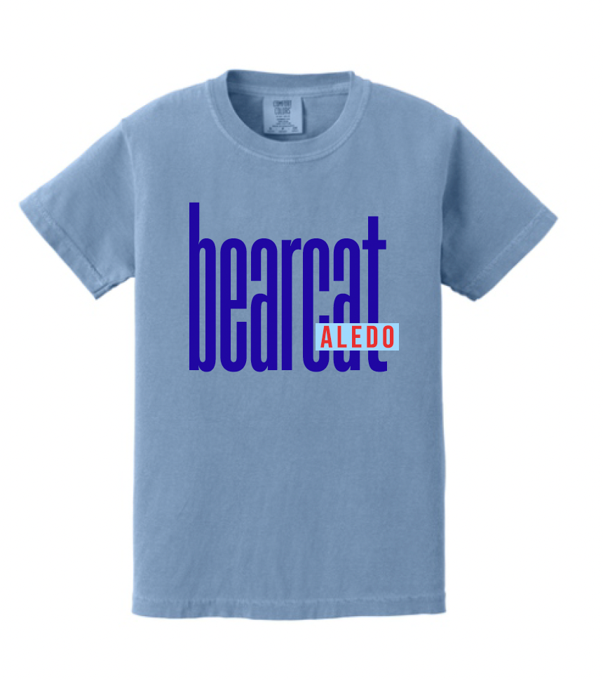 Stuard Lowercase Logo Comfort Color Tee - optional logo (Stuard/Aledo)