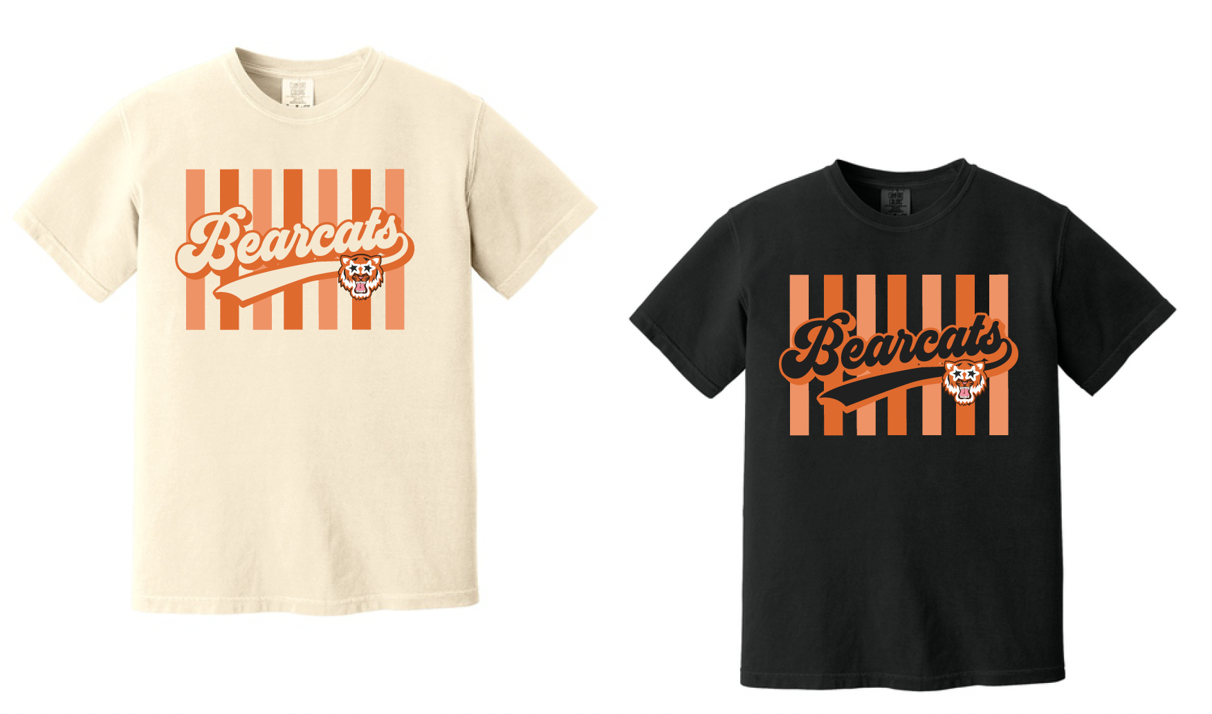 Stuard Bearcat Star Glasses Logo Comfort Color Tee