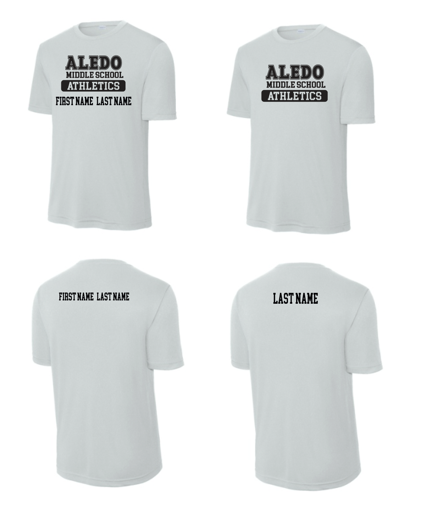 Aledo MS Athletics Moisture Management Tee