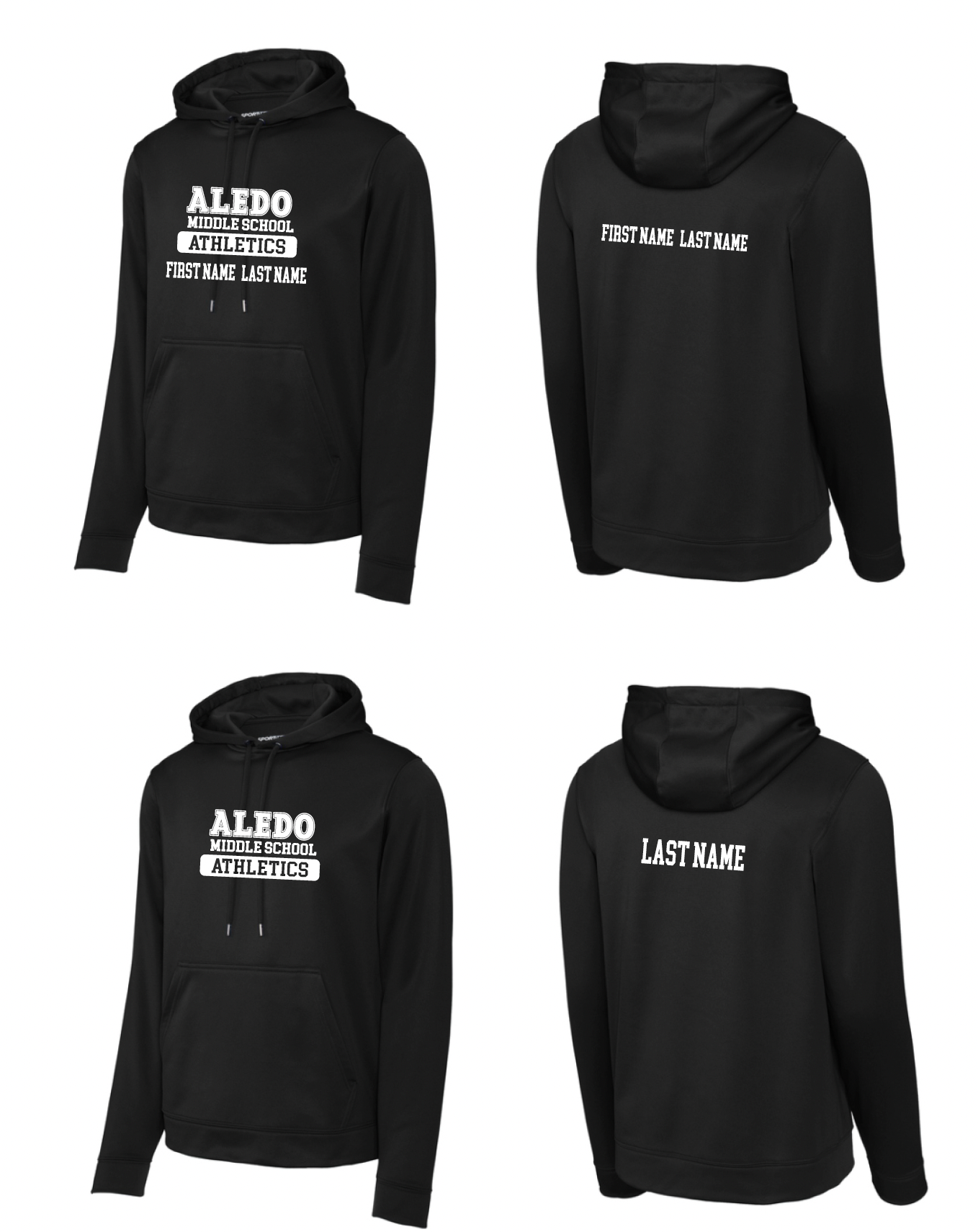 Aledo MS Athletics Moisture Management Hoodie