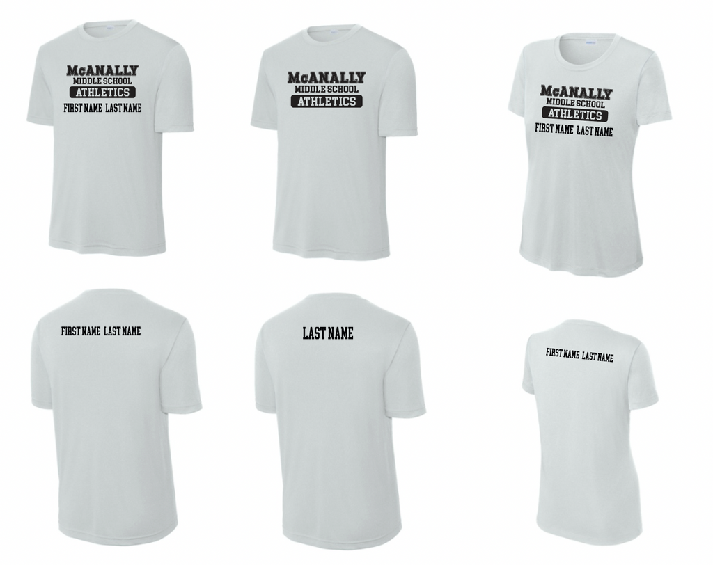 McAnally MS Athletics Moisture Management Tee