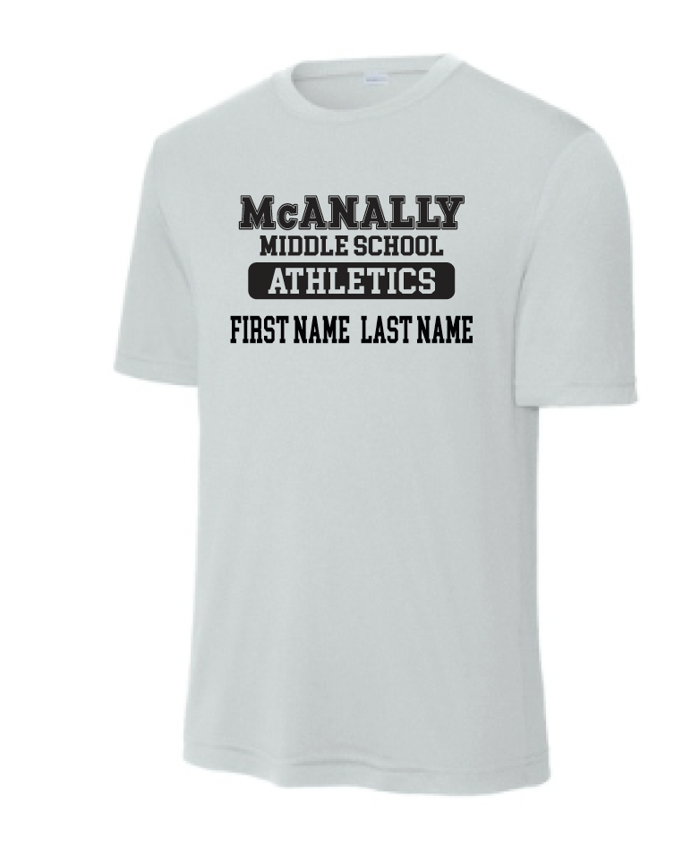 McAnally MS Athletics Moisture Management Tee