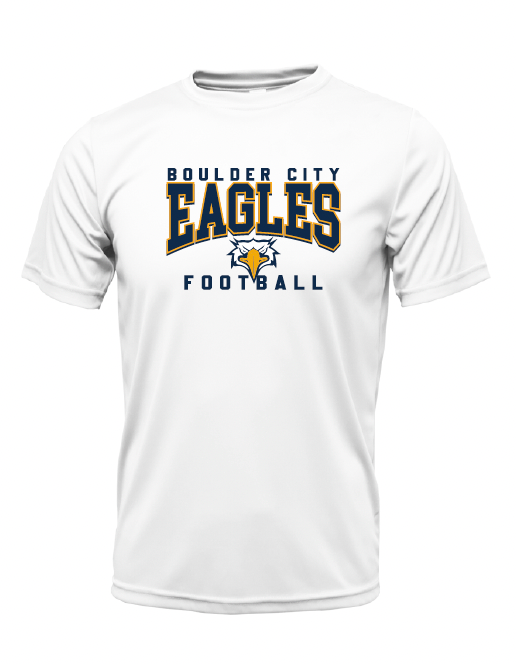 BCHS Football Moisture Management Tee with Eagles Logo