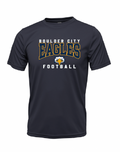 BCHS Football Moisture Management Tee with Eagles Logo