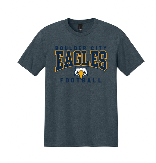 BCHS Football Cotton Tee with Eagles Logo