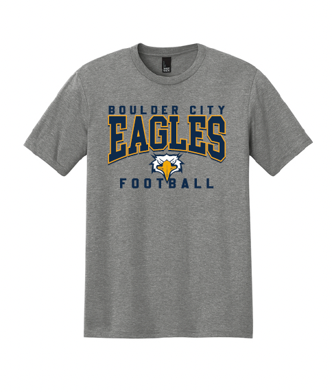 BCHS Football Cotton Tee with Eagles Logo