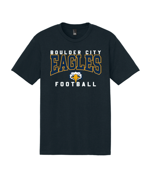 BCHS Football Cotton Tee with Eagles Logo